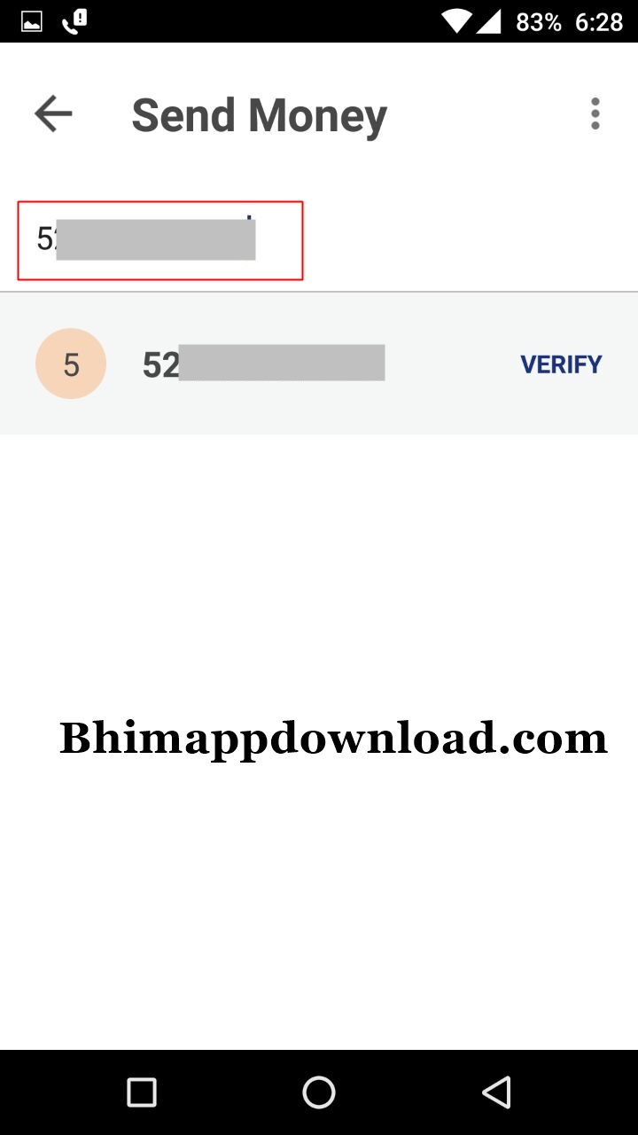 bhim aadhar card number